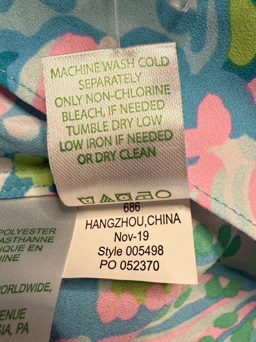 Lilly Pulitzer Cori Stretch Midi Shirt Dress Women's 10 Aqua La Vista Maxi NWOT - Picture 16 of 16